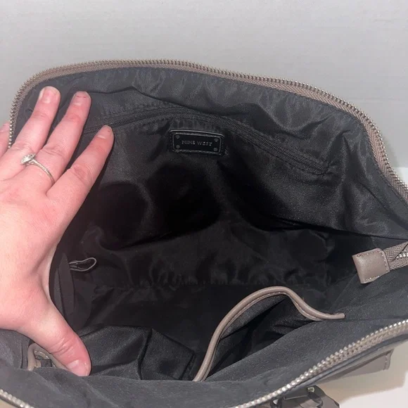 Nine West Grey Satchel Bag - Picture 4 of 4